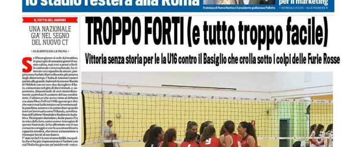 U16 Fipav tutto troppo facile